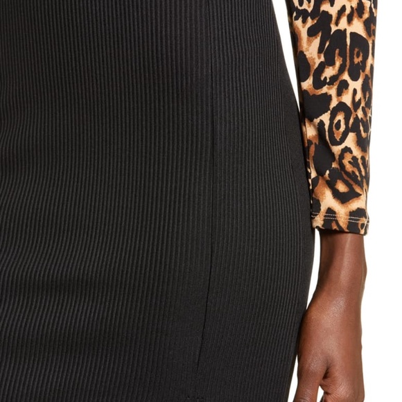 Leith Ribbed Side Slit Midi Skirt - Picture 2 of 11